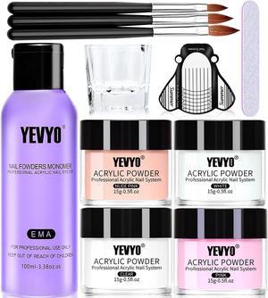 Acrylic Nail Kit with Everything Included - Perfect for Beginners and Nail Artists Beginner's Nail Kit - Acrylic Set with Practice Hand and High-Quality Tools