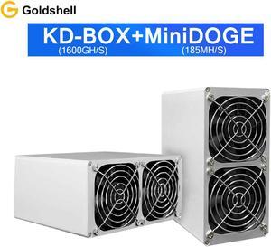 Goldshell KD-BOX 1600GH/S and Mini-DOGE 185MH/S(Without Power Cord)Simple Mining Machine Low Noise Miner Small Home Riching