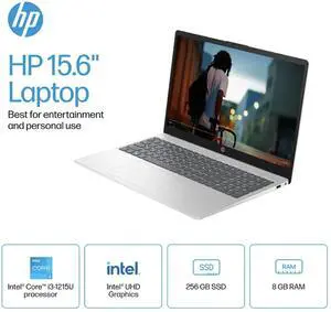 HP 15.6" Touchscreen Laptop  Ryzen 5, 16GB, 256GB SSD, Win 11, Silver