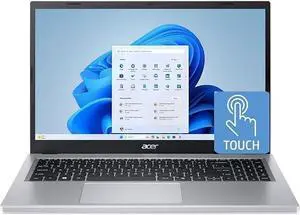 Acer Aspire Go 15.6" FHD IPS Touch Screen Laptop, AMD Ryzen 5 7520U (>Core i5-1235U), 8GB LPDDR5 / 512GB NVMe SSD, Windows 11 Home