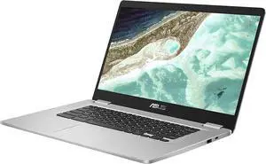 ASUS 15.6 inch Chromebook Laptop, Intel Celeron N3350, 4GB RAM - 64GB Storage, Silver (C523NA-TH44F)