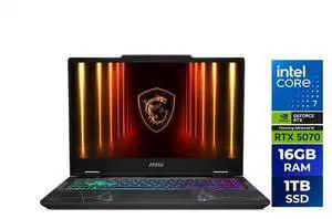 MSI Cyborg Gaming Laptop - 15.6 inch FHD (1920x1080) 144Hz IPS Display, Intel Core 7 240H Processor, 16GB DDR5 RAM - 1TB SSD, NVIDIA GeForce RTX 5070 8GB GDDR7, Windows 11 Home - Black (B2RWGKG-409US) MSI Cyborg Gaming Laptop - 15.6 inch FHD (1920x1080) 144Hz IPS Display, Intel Core 7 240H Processor, 16GB DDR5 RAM - 1TB SSD, NVIDIA GeForce RTX 5070 8GB GDDR7, Windows 11 Home - Black (B2RWGKG-409US)