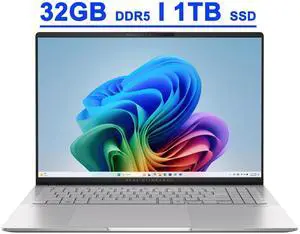 ASUS Vivobook S16 Laptop - 16 inch 3.2K (3200x2000) OLED 120Hz Display - AMD Ryzen AI 9 365 Processor, 32GB RAM - 1TB SSD, AMD Radeon 880M, Windows 11 Home - Silver (M5606WA-IS99) ASUS Vivobook S16 Laptop - 16 inch 3.2K (3200x2000) OLED 120Hz Display - AMD Ryzen AI 9 365 Processor, 32GB RAM - 1TB SSD, AMD Radeon 880M, Windows 11 Home - Silver (M5606WA-IS99)