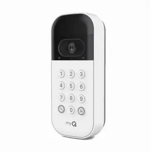 Chamberlain myQ Smart Garage Video Keypad with Camera, Two-Way Audio, Smartphone Control Works via Wi-Fi - White Chamberlain myQ Smart Garage Video Keypad with Camera, Two-Way Audio, Smartphone Control Works via Wi-Fi - White