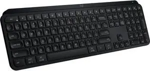 Logitech MX Keys S Universal Full-size Wireless Keyboard, USB C Rechargeable - Black Logitech MX Keys S Universal Full-size Wireless Keyboard, USB C Rechargeable - Black
