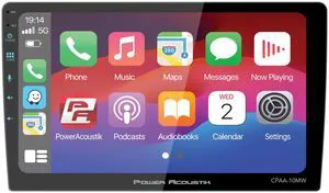 Power Acoustik 10.6 Inch LCD Touchscreen Display, Shallow Mount Car Stereo Head Unit - Double DIN Multimedia Receiver, Apple CarPlay, Android Auto, Bluetooth, USB (CPAA-10MW) Power Acoustik 10.6 Inch LCD Touchscreen Display, Shallow Mount Car Stereo Head Unit - Double DIN Multimedia Receiver, Apple CarPlay, Android Auto, Bluetooth, USB (CPAA-10MW)
