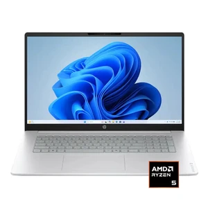 HP OmniBook 3 17.3" FHD (1920x1080) Business AI Laptop, AMD Ryzen 5 40 Processor, 8GB RAM, 512GB PCIe SSD, AMD Radeon 610M Graphics, Windows 11 Home, Glacier Silver (17-DP0105DX) HP OmniBook 3 17.3" FHD (1920x1080) Business AI Laptop, AMD Ryzen 5 40 Processor, 8GB RAM, 512GB PCIe SSD, AMD Radeon 610M Graphics, Windows 11 Home, Glacier Silver (17-DP0105DX)