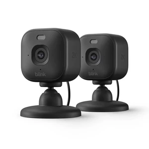 Blink Mini 2K+ Resolution Compact Plug-In Security Camera, 2K Video Resolution, Color Night Vision, Enhanced Audio. 2Pack Camera - Black Blink Mini 2K+ Resolution Compact Plug-In Security Camera, 2K Video Resolution, Color Night Vision, Enhanced Audio. 2Pack Camera - Black