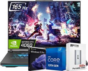 ASUS 2024 ROG Strix G16 16" WUXGA 165Hz Gaming Laptop, Intel Core i7-13650HX(> i9-12900HX), GeForce RTX 4060, RGB Keyboard, W/Portable SSD, Eclipse Gray(32GB DDR5, 2TB SSD,Win 11 Pro)