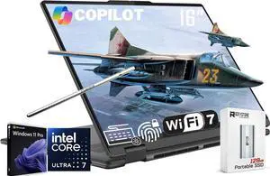 Lenovo Yoga 7i 2-in-1 AI Copilot+ Laptop, 16" 2K LCD Touchscreen, Intel Ultra 7 256V(>i9-13900H), 16GB LPDDR5X RAM, 1TB SSD, Backlit KB, Wi-Fi 7, BT 5.4, Thunderbolt 4, W/128 PSD&Stylus, Win11 PRO Lenovo Yoga 7i 2-in-1 AI Copilot+ Laptop, 16" 2K LCD Touchscreen, Intel Ultra 7 256V(>i9-13900H), 16GB LPDDR5X RAM, 1TB SSD, Backlit KB, Wi-Fi 7, BT 5.4, Thunderbolt 4, W/128 PSD&Stylus, Win11 PRO