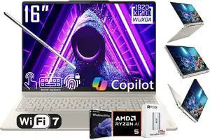 Lenovo Yoga 7 2-in-1 AI PC Copilot Laptop, 16" 2K LCD Touchscreen, AMD Ryzen AI 5 340, AMD Radeon 840M, 16GB LPDDR5X, 512GB SSD, WiFi 7, Backlit KB, Fingerprint, 1080P Webcam, W/128 PSD, Win 11 PRO Lenovo Yoga 7 2-in-1 AI PC Copilot Laptop, 16" 2K LCD Touchscreen, AMD Ryzen AI 5 340, AMD Radeon 840M, 16GB LPDDR5X, 512GB SSD, WiFi 7, Backlit KB, Fingerprint, 1080P Webcam, W/128 PSD, Win 11 PRO