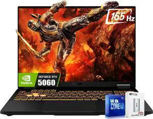ASUS TUF F16 16" FHD+ 165Hz Gaming Laptop, 14th Gen Intel 16-Core i7-14650HX(>i9-13900HX), NVIDIA GeForce RTX 5060 8GB GDDR7, RGB Backlit KB, Facial Recognition, W/128PSD, Win11 Home(64GB|4TB SSD)
