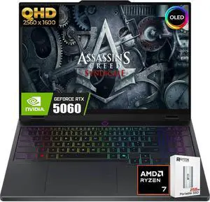 Lenovo Legion 5 Gaming Laptop, 15.1" WQXGA (2560x1600), AMD Ryzen 7-260(>Intel i9-13905H), NVIDIA GeForce RTX 5060 8GB GDDR7, Wi-Fi 7, 24-Zone RGB Backlit KB, Win11 Home, W/128GB PSD(32GB|2TB SSD)