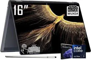 HP OmniBook X Flip 2-in-1 Laptop,16" 2K 400Nits Touch-Screen, Intel Core Ultra 7 256V(Beats Ultra 7 155U), Arc 140V GPU, Copilot+ PC, 16GB LPDDR5 RAM 2TB SSD, Thunderbolt 4, Win 11 PRO, w/Stylus HP OmniBook X Flip 2-in-1 Laptop,16" 2K 400Nits Touch-Screen, Intel Core Ultra 7 256V(Beats Ultra 7 155U), Arc 140V GPU, Copilot+ PC, 16GB LPDDR5 RAM 2TB SSD, Thunderbolt 4, Win 11 PRO, w/Stylus
