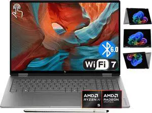 HP OmniBook X Flip 2-in-1 Copilot+ AI Laptop, 16" 2K OLED Touchscreen, AMD Ryzen AI 5 430 Upto 50 Tops(2026), 16GB LPDDR5X, 1TB, Wi-Fi 7, Bluetooth 6.0, w/Stylus, Win11 H HP OmniBook X Flip 2-in-1 Copilot+ AI Laptop, 16" 2K OLED Touchscreen, AMD Ryzen AI 5 430 Upto 50 Tops(2026), 16GB LPDDR5X, 1TB, Wi-Fi 7, Bluetooth 6.0, w/Stylus, Win11 H