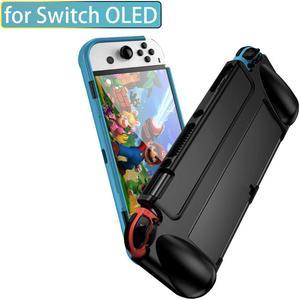 Hard Shockproof Hybrid Carrying Case Compatible for Nintendo Switch OLED TPU Protective Grip Case Cover Compatible with Switch OLED