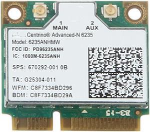 Banda dupla 300 mbps 6235 anhmw mini pci-e portátil sem fio wifi cartão para intel centrino advanced-n 6235 bluetooth 4.0 placa de rede