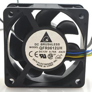 QFR0612UH 6025 12V 0.70A 6CM PWM temperature control large air volume violent fan