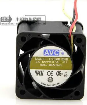F3828B12HB 3828 12V 0.3A mute cooling fan 38 * 38 * 28MM