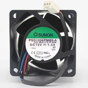PSD1206PMBX-A 12V1.5A 6CM 6038 high speed 4 line PWM violent cooling fan