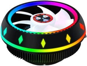 Cpu Fan, 3Pin Silent Down-Pressure Cooling Tower System Cpu Desktop Computer Radiator for Games, Office