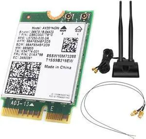 Bluetooth 5.0 Wireless AX201NGW Wifi Desktop Kit IPEX MHF4 U.FL Antenna for NGFF M.2 CNVIo2 for  AX201 Network Card