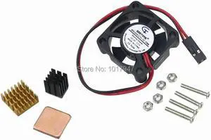 1pcs Raspberry Pi DIY Cooling Kit Micro Cooling Pi Fan + Copper HeatSink