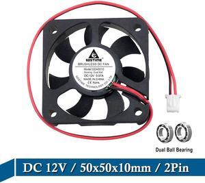 1 Pieces 12V 5010 50mm Fan Dual Ball Bearing 50x50x10mm Fan 50*10mm Cooling Fans 5cm PC CPU Laptop Computer Cooler Fan Heatsink