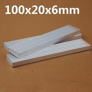 5 Pieces lot 100x20x6mm Aluminum Heatsink For LED IC Chip Heat Sink