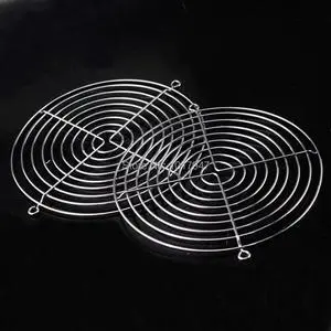 2 Pieces LOT 170mm Chrome Metal Computer PC Fan Grill Mounting Finger Guard Protectio