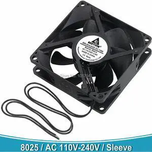 Gdstime 80mm AC 110V 220V 120V 240V EC 8CM 8025 80x80x25mm Sleeve Bearing Brushless Cooling Fan