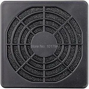 10PCS lot PC Computer Black Plastic Dustproof 60mm 6cm Fan Filter