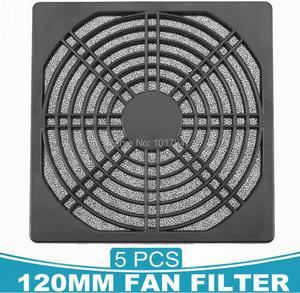 5PCS lot Dustproof Foam Mesh Heatsink Filter Dust Guard for 120mm 12cm PC Computer Cooling Fan
