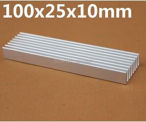 10 Pieces lot 100x25x10mm Aluminum Heatsink For LED IC Chip Heat Sink