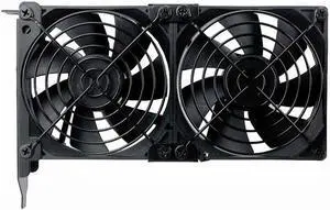2 Set Gdstime Universal VGA Cooler Dual 90mm Desktop Computer Ultra-Quiet Radiator Double Fan Partner 9CM chassis PCI Graphics C