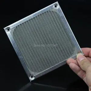 50PCS LOT 120mm PC Case Replacement Silver Tone Aluminum Dustproof Fan Filter