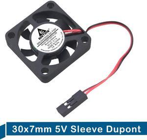 100 Pieces Gdstime Mini 5V 2Pin DuPont 3cm 30mm x 7mm Motor DC Brushless Case Cooler Cooling Fan 3007S