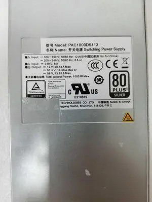 PAC1000D5412  1000W AC PoE Power Supply Module  for Huawei S5700 Series Switches