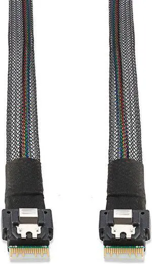 Slim SAS 38P SFF-8654 to SFF8654 / MINI SAS 38P SFF-8654 to SFF-8643 12Gbps Server Hard Drive HDD Data Transmission Cable 50cm Slim SAS 38P SFF-8654 to SFF8654 / MINI SAS 38P SFF-8654 to SFF-8643 12Gbps Server Hard Drive HDD Data Transmission Cable 50cm