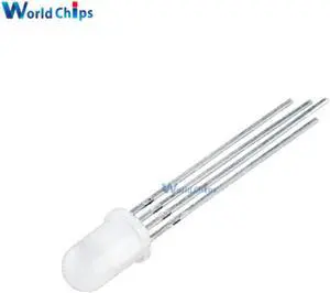 100Pcs Multicolor 4pin 5mm RGB Led Diode Light Lamp diffused Tricolor Round Common Anode LED 5 mm Light Emitting Diode