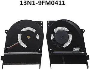 Laptop/Notebook CPU Cooling Fan For Asus ZenBook Pro Duo UX581 UX581LV 13N1-9FM0311 13NB0NG0T02111 13N1-9FM0411