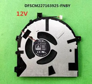 Laptop/Notebook CPU Cooling Fan For FCN DFSCM227163925-FNBY 12V DFS5K22B15673T-FNC0 5V