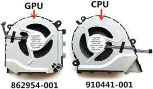 Laptop CPU/GPU Cooling Fan For HP PLUS 17-W 17-W119TX 17-W010NG 17-W041ND NFB84B05H 862954-001 NFB89B05H FSFA15M 910441-001