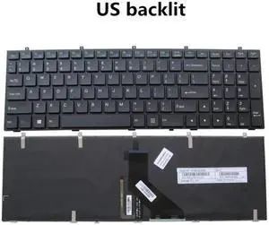 Laptop US/UK/EU/SP/NO/DN/RU/UA Backlight Keyboard for Clevo W350 W350SKQ W350ETQ W355 W355SSQ W370 W670 W670SC