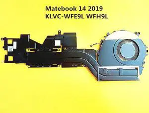 Laptop CPU Cooling Radiator Heatsink&Fan For Huawei Matebook 14 2019 KLVC-WFE9L -WFH9L AVC BAPA0905R5H-Y001-Y004