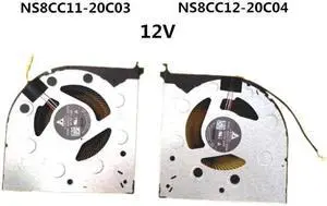 Laptop CPU/GPU Cooling Fan for Lenovo Rescuer Y9000K Legion Y730 2020 NS8CC11-20C03 NS8CC12-20C04 DC12V 1A