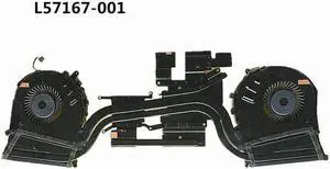 Laptop CPU/GPU Cooling Heatsink&Fan for HP OMEN 5 PLUS 17-CD TPN-C142 M53280-001 L56873-001 L57167-001 L57166-001
