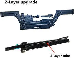 Laptop CPU/GPU Cooling Radiator Heatsink&Fan for Dell XPS 15 9500 Precision M5550 0R4GV7 0442PH 09RK6 DJH35 upgrade