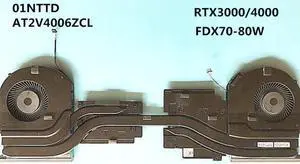 2020 Laptop CPU/GPU Cooling Heatsink&Fan for Dell Precsion 7750 M7750 01NTTD RTX3000 RTX4000 80W 0FRNMW 110W RTX5000 020V3G