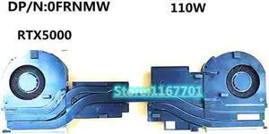 2020 Laptop CPU/GPU Cooling Heatsink&Fan for Dell Precsion 7750 M7750 01NTTD RTX3000 RTX4000 80W 0FRNMW 110W RTX5000 020V3G
